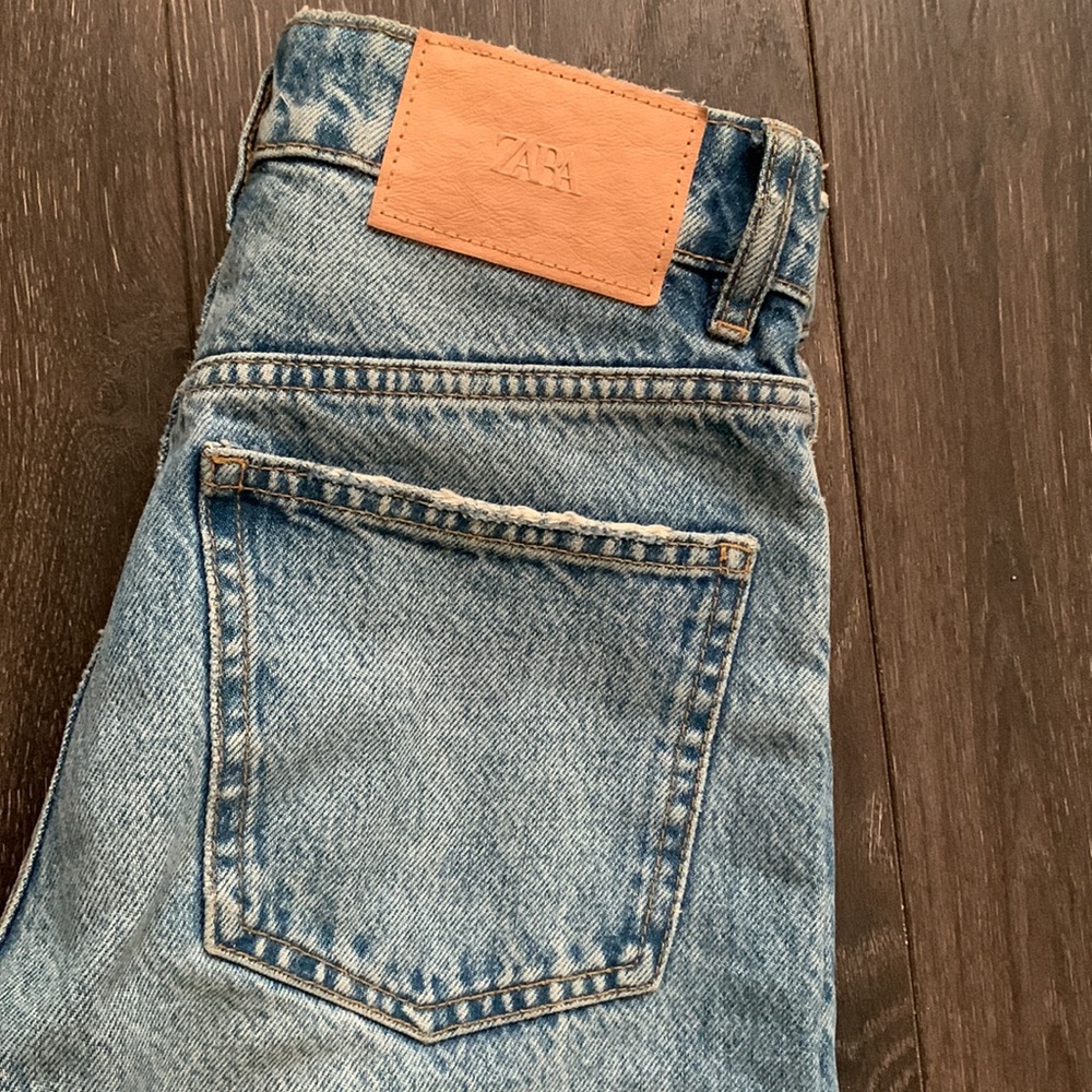 High Rise Wide Leg Cropped Zara jeans